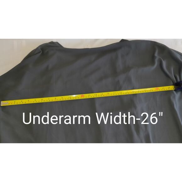 Easywear Chicos Embellished Top Sz 3-14 /16 Assymetrical Gray Bling Batwing NWT - Picture 16 of 16